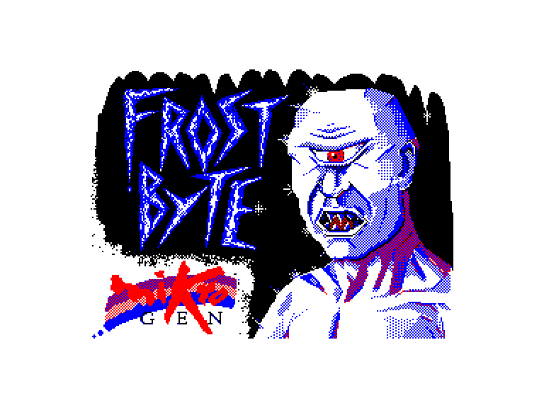 screenshot of the Amstrad CPC game Frost Byte