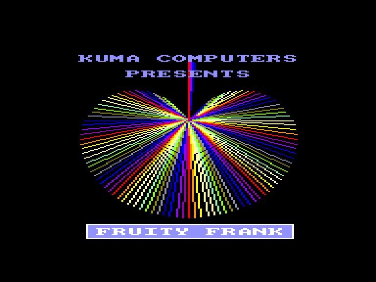 screenshot du jeu Amstrad CPC Fruity Frank