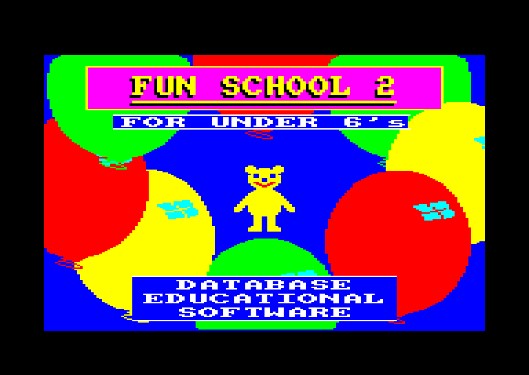 screenshot of the Amstrad CPC game Fun School 2 - For the Under 6s