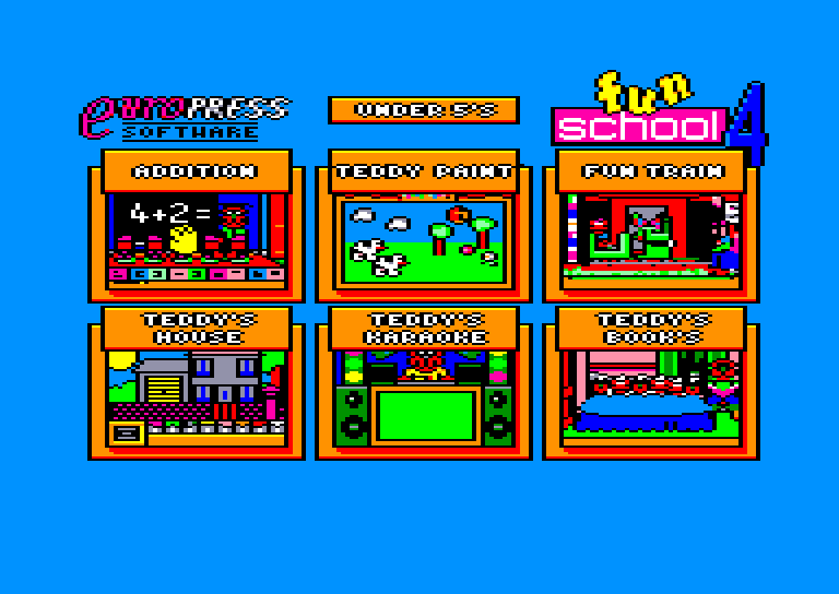 screenshot of the Amstrad CPC game Fun School 4 - For the Under 5s