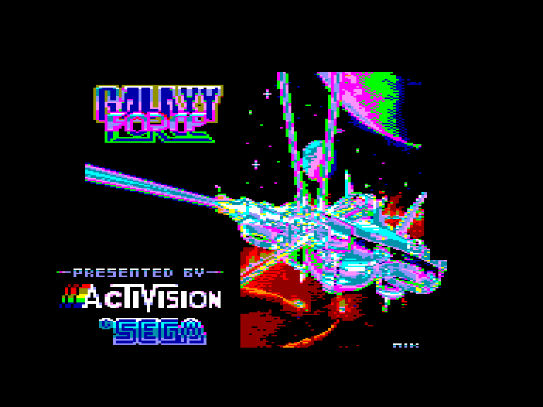 screenshot of the Amstrad CPC game Galaxy force