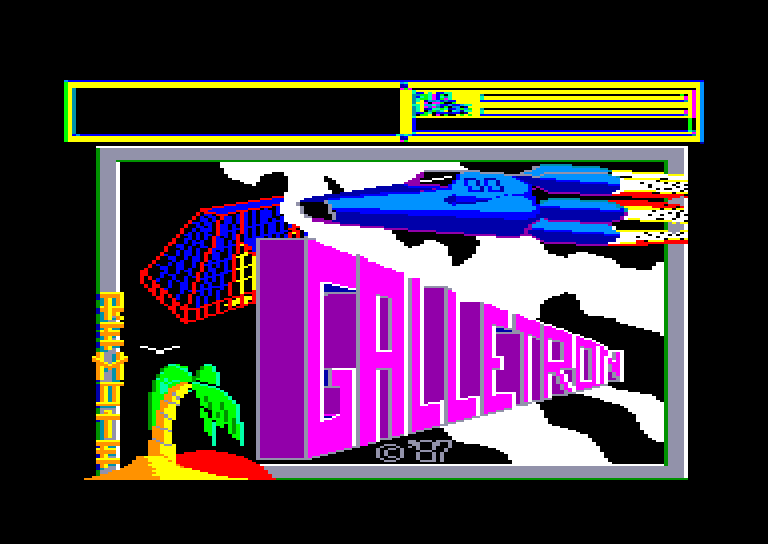 screenshot of the Amstrad CPC game Galletron