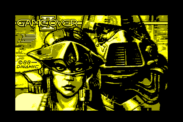 screenshot of the Amstrad CPC game Game Over II