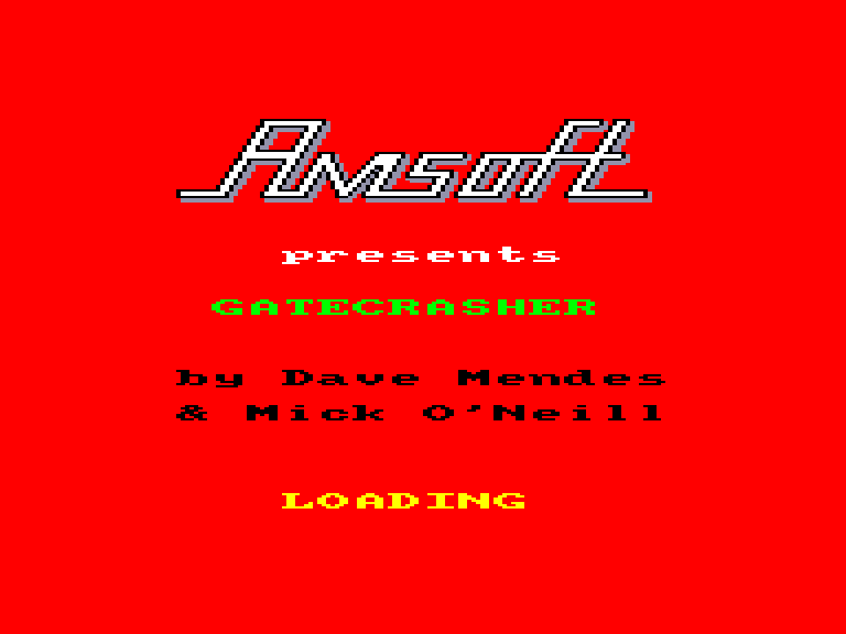 screenshot du jeu Amstrad CPC Gatecrasher
