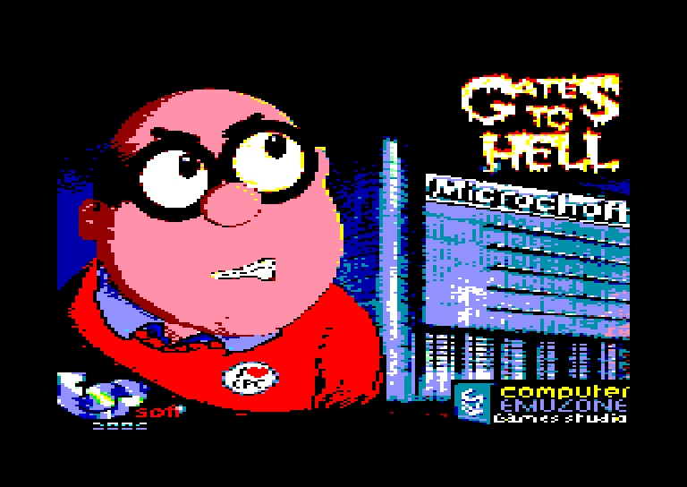 screenshot of the Amstrad CPC game Gates to Hell