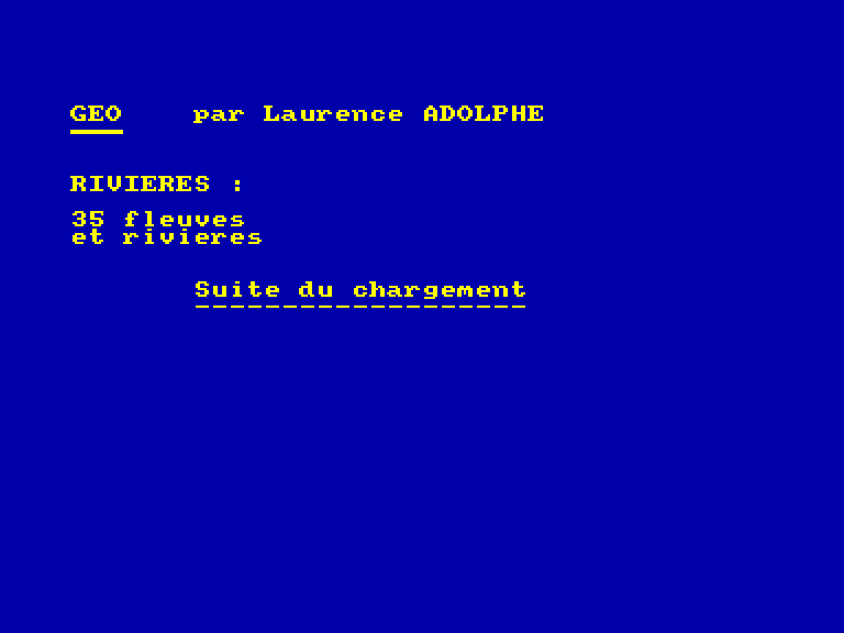 screenshot du jeu Amstrad CPC Geo