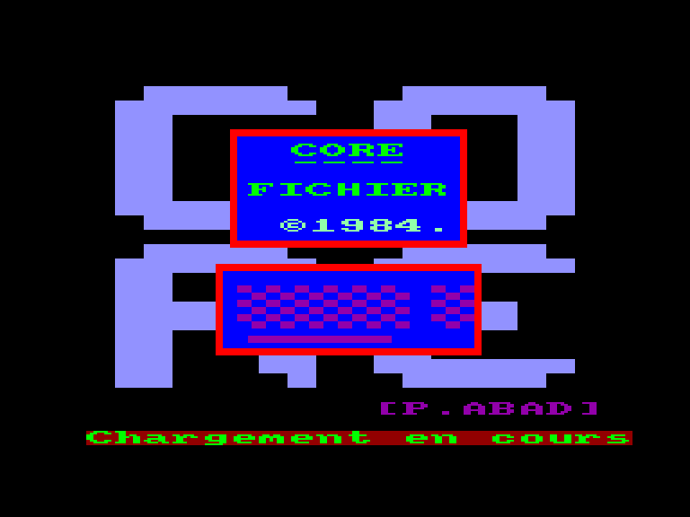 screenshot du jeu Amstrad CPC Gestion de Fichiers