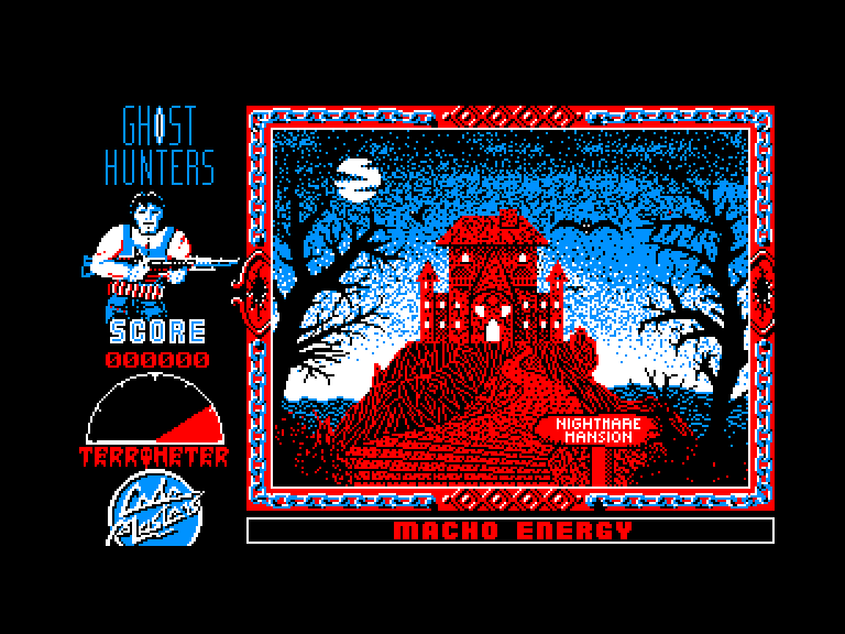 screenshot du jeu Amstrad CPC Ghost hunters