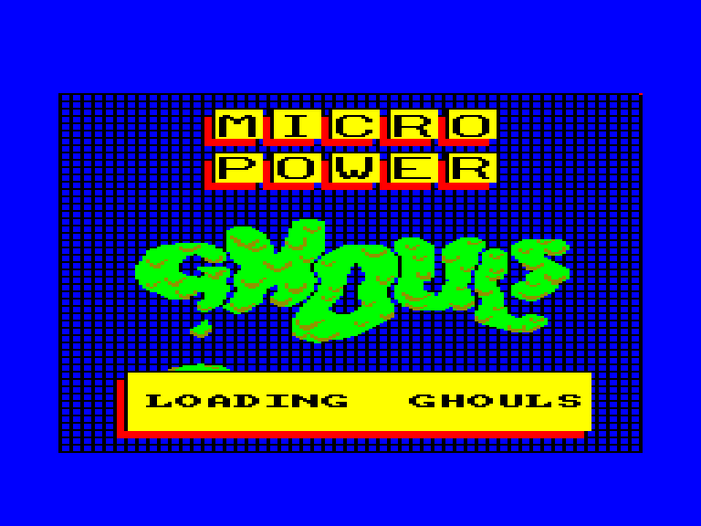 screenshot of the Amstrad CPC game Ghouls