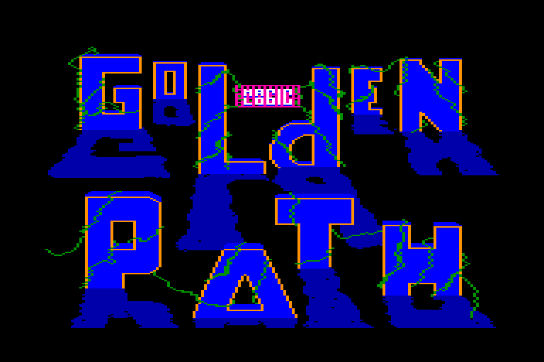 screenshot of the Amstrad CPC game Golden path
