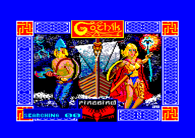screenshot of the Amstrad CPC game Gothik