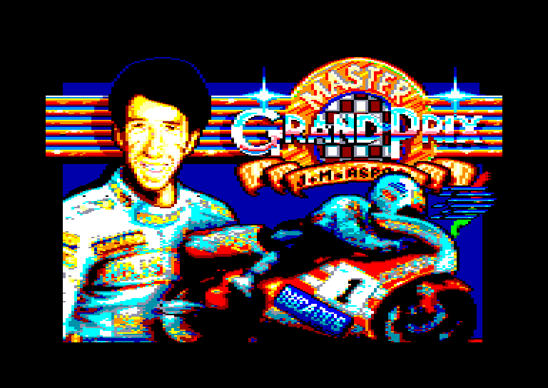 screenshot of the Amstrad CPC game Aspar GP Master
