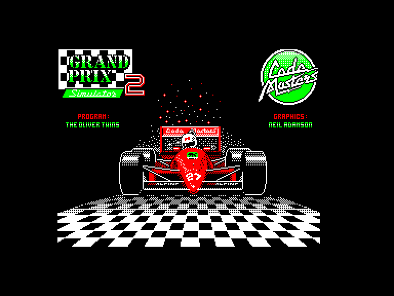 screenshot du jeu Amstrad CPC Grand prix simulator 2