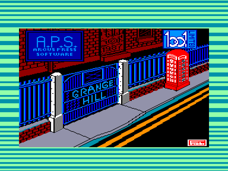 screenshot of the Amstrad CPC game Grange hill