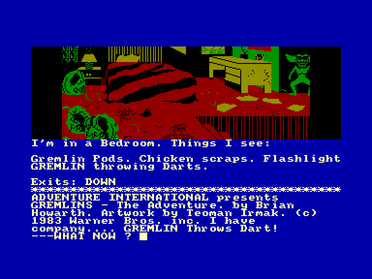 screenshot of the Amstrad CPC game Gremlins