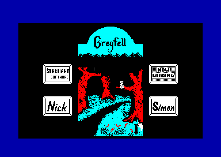 screenshot of the Amstrad CPC game Greyfell