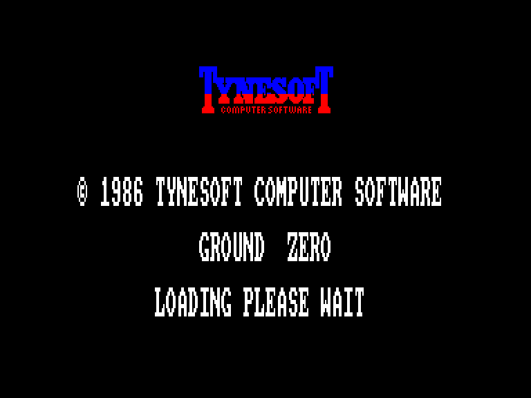 screenshot of the Amstrad CPC game Ground Zero