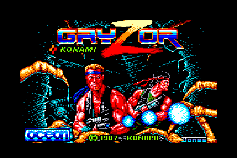 screenshot of the Amstrad CPC game Gryzor