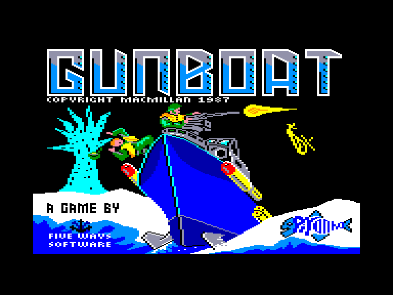 screenshot du jeu Amstrad CPC Gunboat