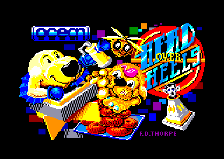 screenshot of the Amstrad CPC game Head over Heels