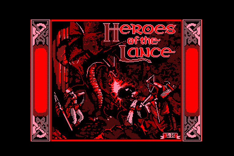 screenshot of the Amstrad CPC game Heroes of the Lance