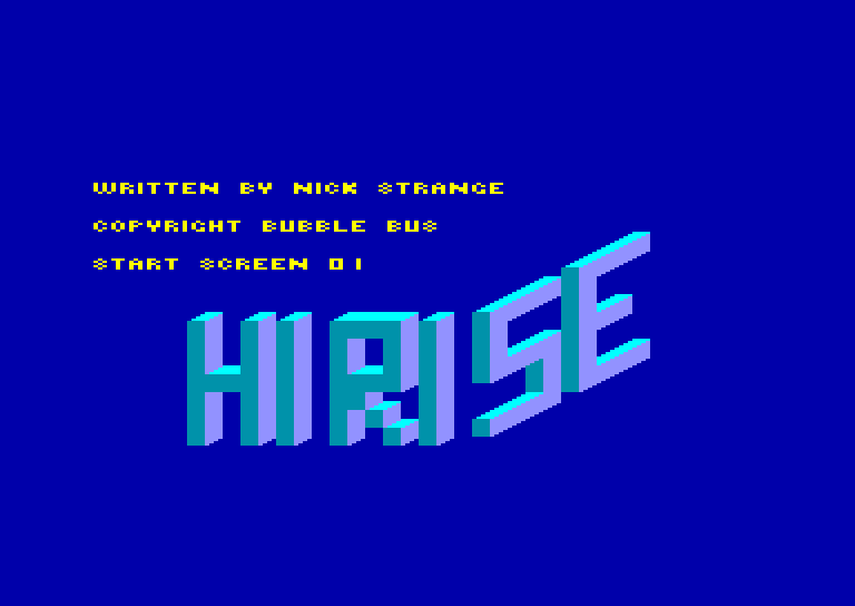 screenshot du jeu Amstrad CPC Hi rise