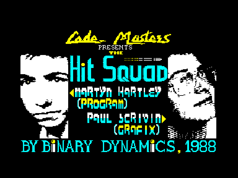 screenshot of the Amstrad CPC game Hit squad (the)