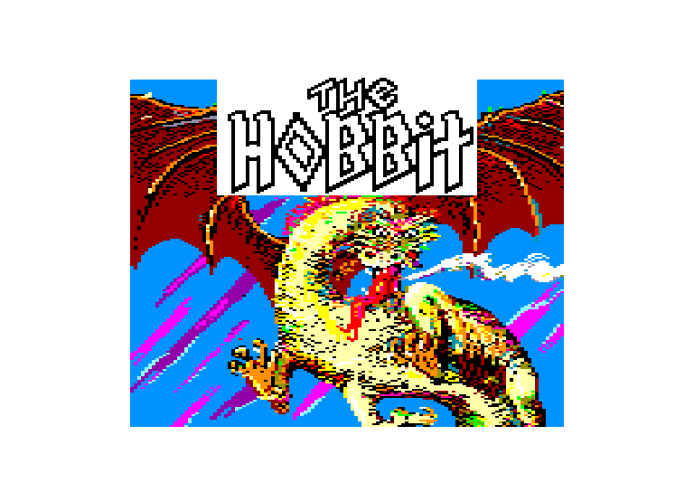 screenshot of the Amstrad CPC game Hobbit (the)