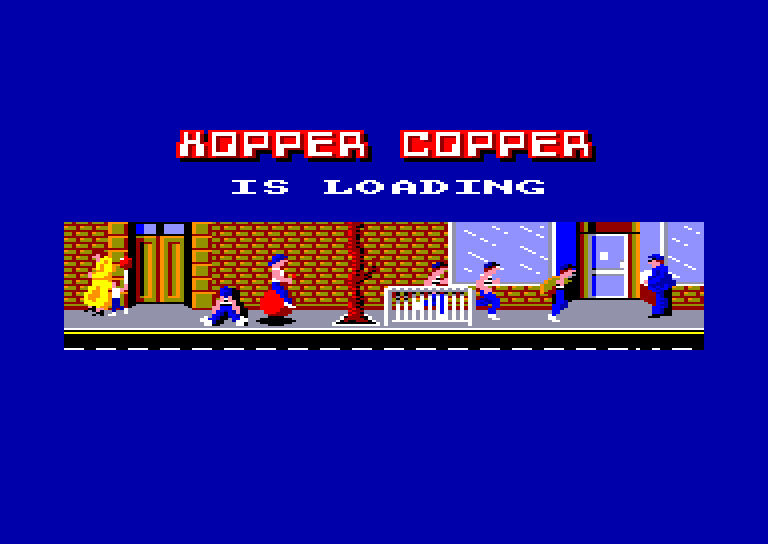screenshot of the Amstrad CPC game Hopper copper