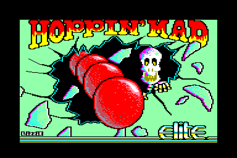 screenshot du jeu Amstrad CPC Hopping Mad