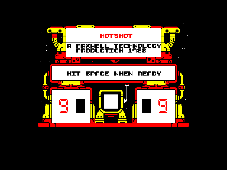 screenshot of the Amstrad CPC game Hotshot