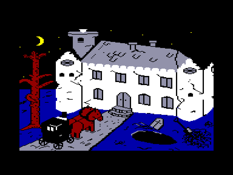 screenshot of the Amstrad CPC game House of Usher