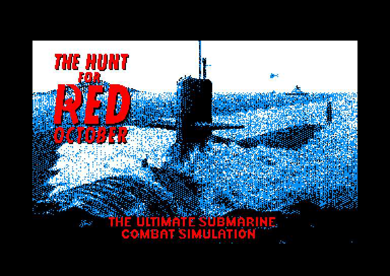 screenshot du jeu Amstrad CPC Hunt For Red October (the)