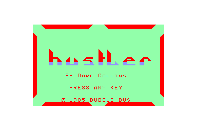screenshot of the Amstrad CPC game Hustler
