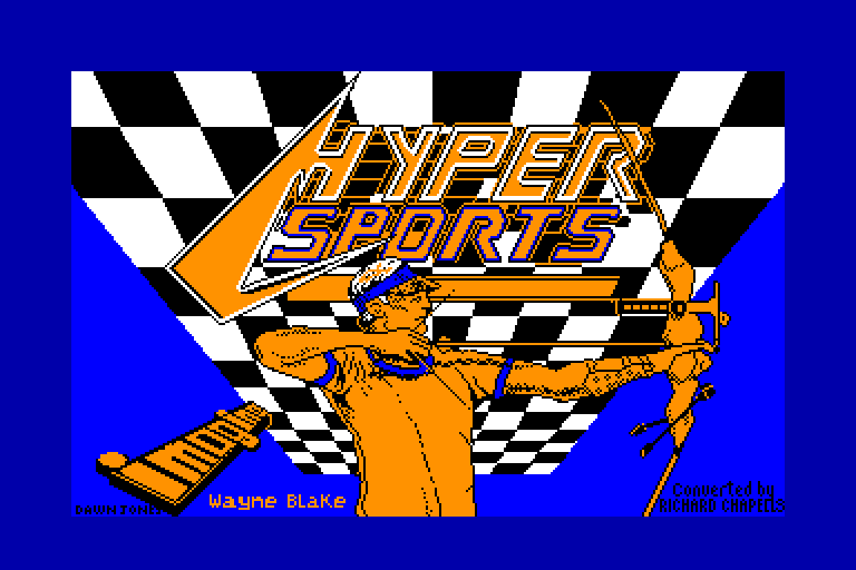 screenshot du jeu Amstrad CPC Hyper sports