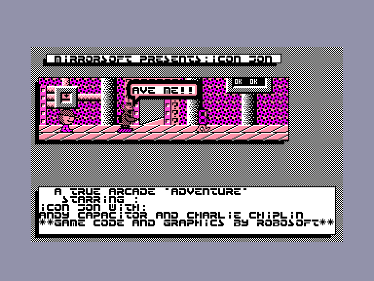 screenshot of the Amstrad CPC game Icon jon