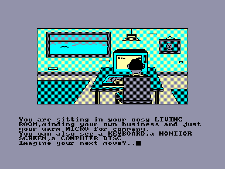 screenshot of the Amstrad CPC game Imagination