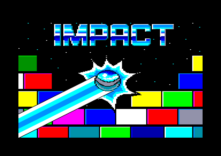 screenshot of the Amstrad CPC game Impact