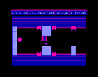 screenshot of the Amstrad CPC game Impossamal by The Mojon Twins