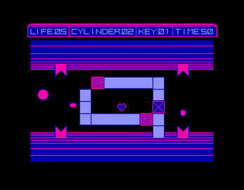 screenshot of the Amstrad CPC game Impossamal by The Mojon Twins