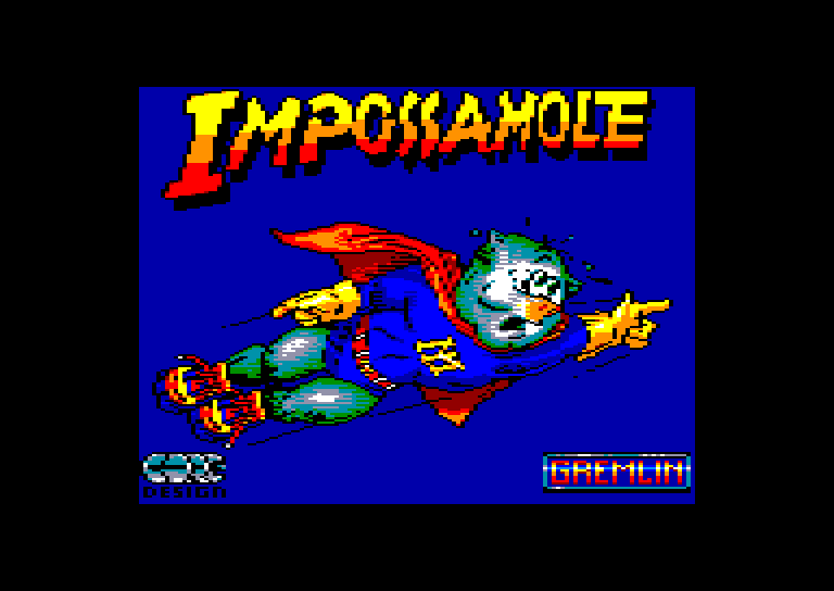 screenshot of the Amstrad CPC game Impossamole
