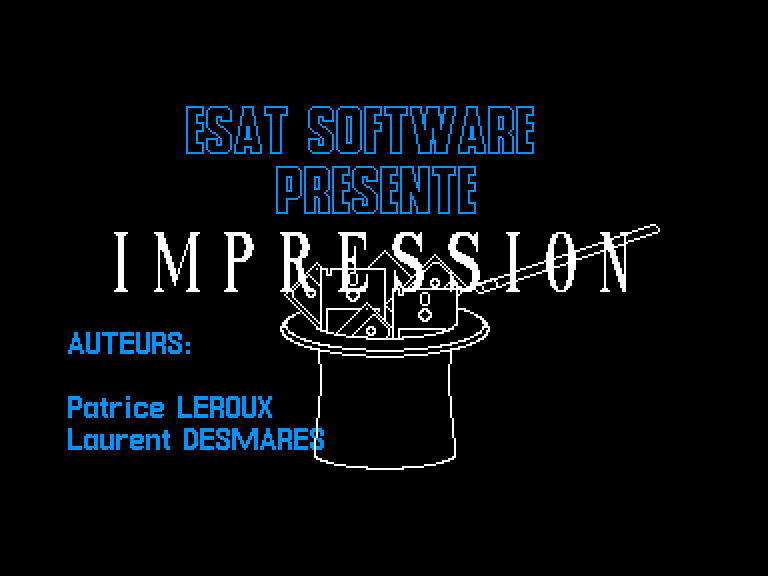 screenshot du jeu Amstrad CPC Impression