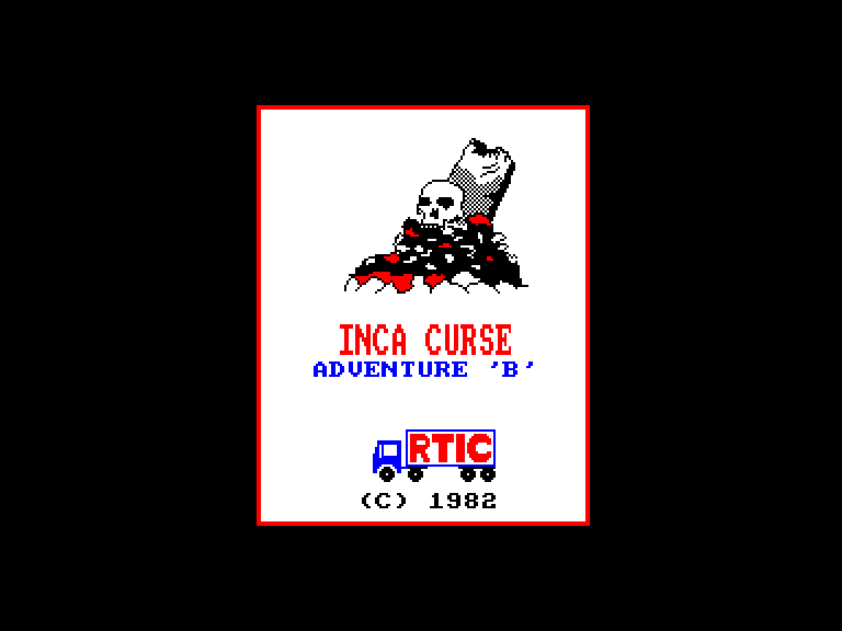 screenshot of the Amstrad CPC game Inca Curse