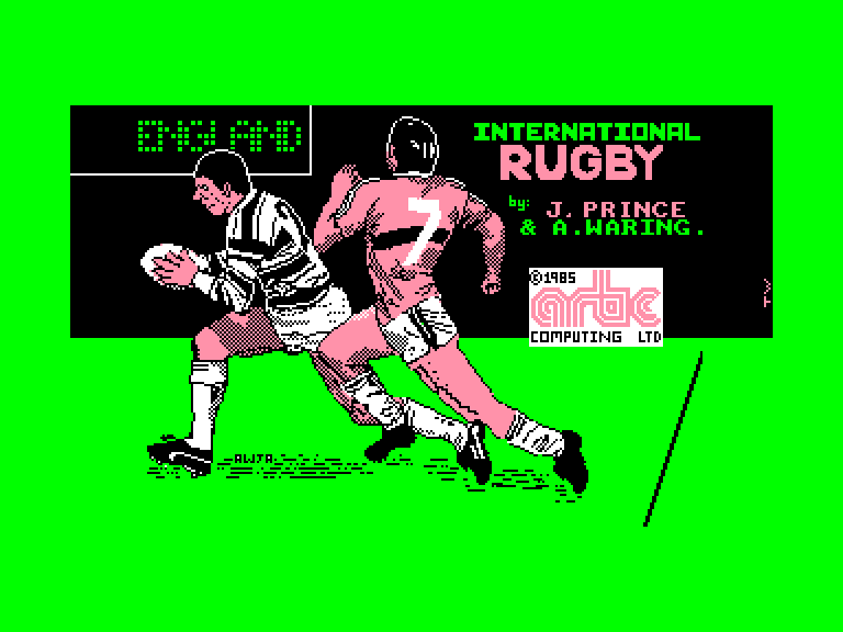 screenshot of the Amstrad CPC game International rugby