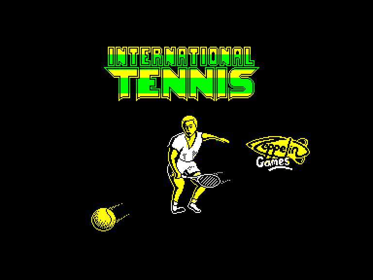 screenshot du jeu Amstrad CPC International Tennis