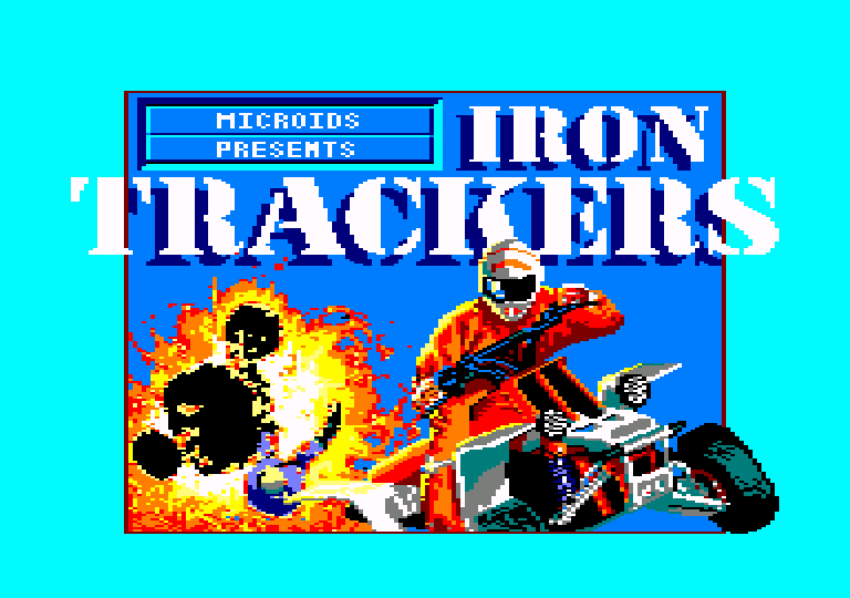 screenshot of the Amstrad CPC game Iron trackers
