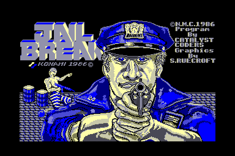 screenshot of the Amstrad CPC game Jail Break