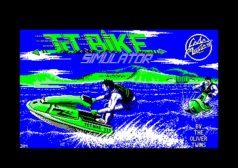 screenshot du jeu Amstrad CPC Jet bike simulator