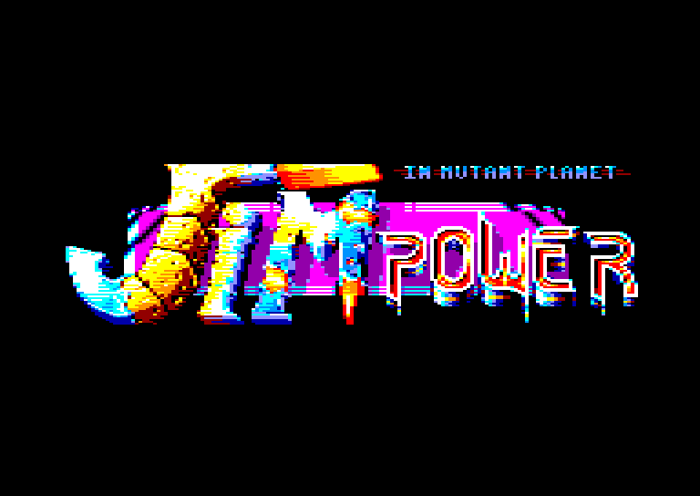 screenshot of the Amstrad CPC game Jim Power