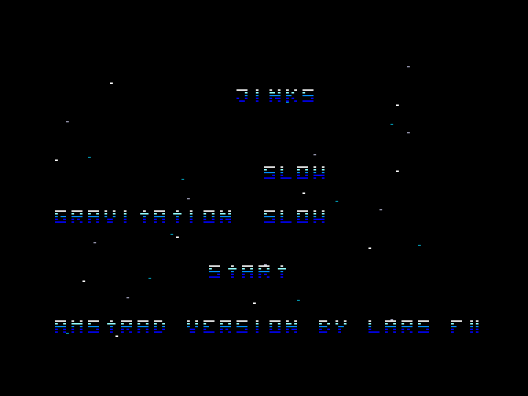 screenshot of the Amstrad CPC game Jinks